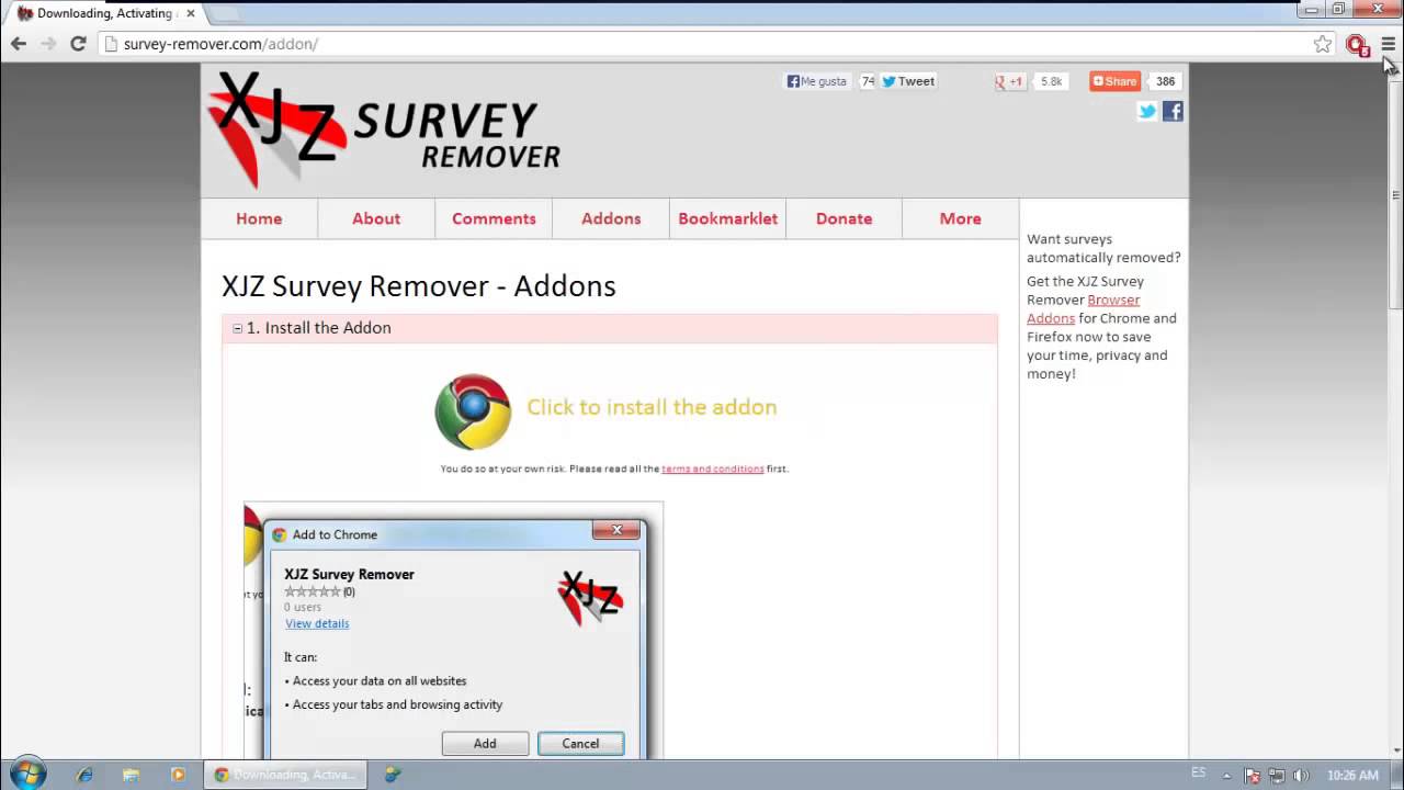 www survey remover com bookmarklet