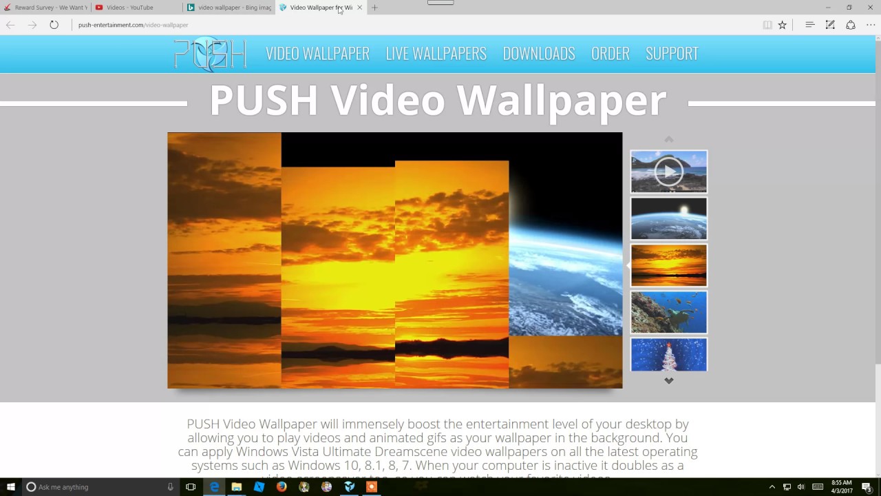 Push Video Wallpaper
